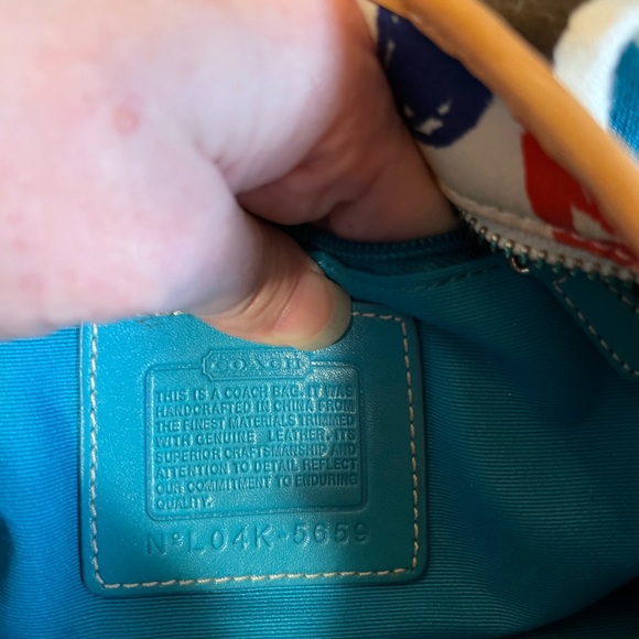 Coach Scribble w lady bug charm 5659 - Picture 3 of 10